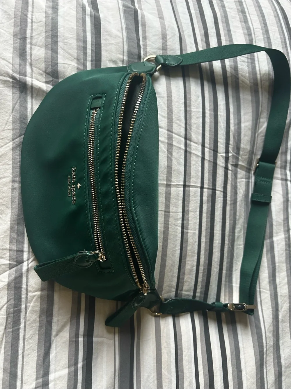 kate spade Green Leather Crossbody Belt Bag